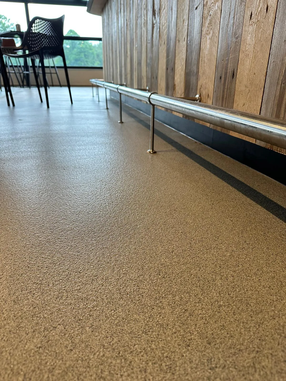 Completec QCF quartz floor in the clubhouse of OVV Oostvoorne, detail 3